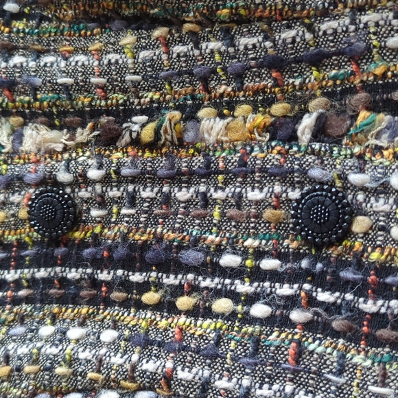 Cabi Style 175 Paris Tweed Blazer Jacket 3/4 Sleeves 3 Buttons Mid Length Size S - Picture 5 of 9